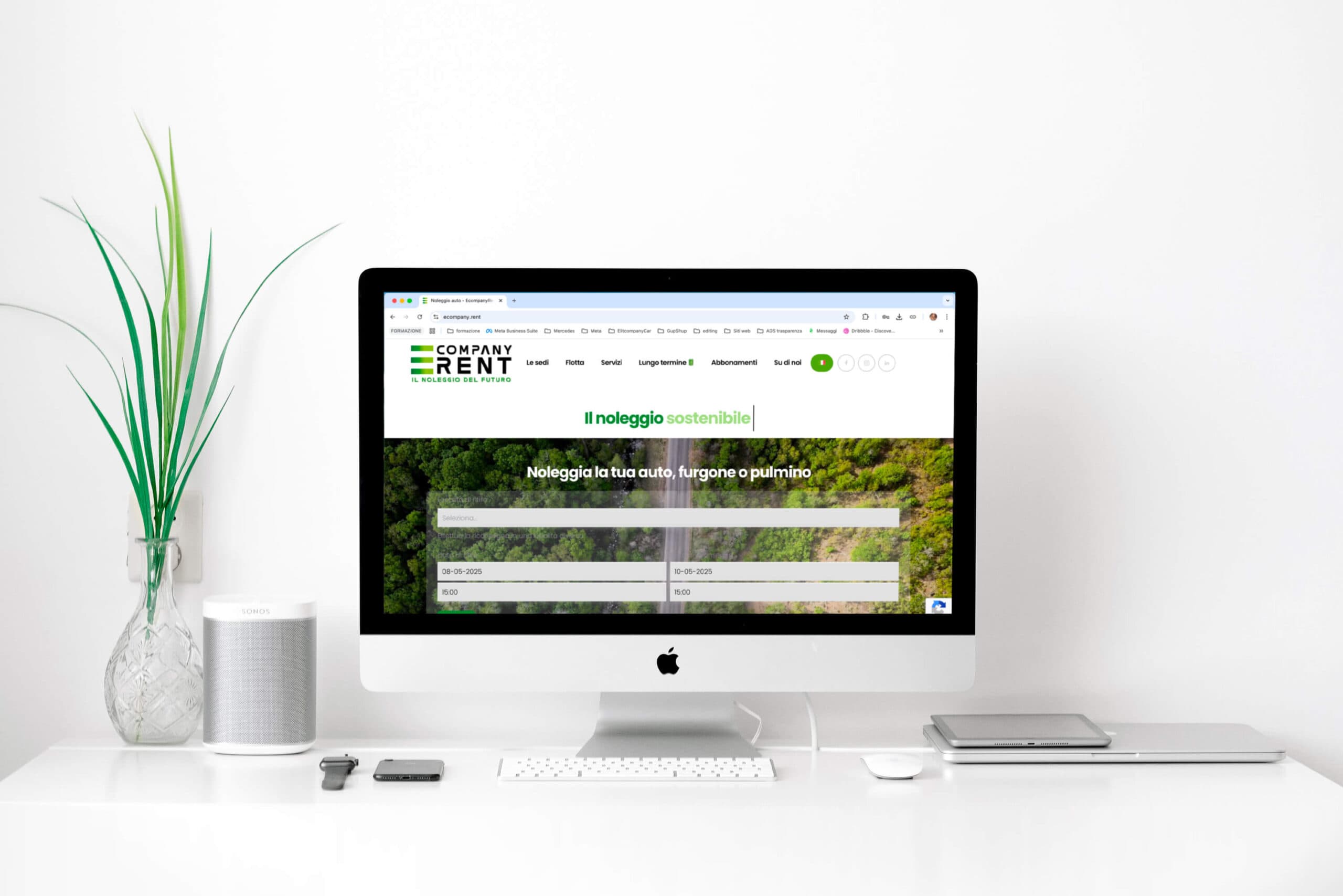 Sito web Ecompanyrent desktop